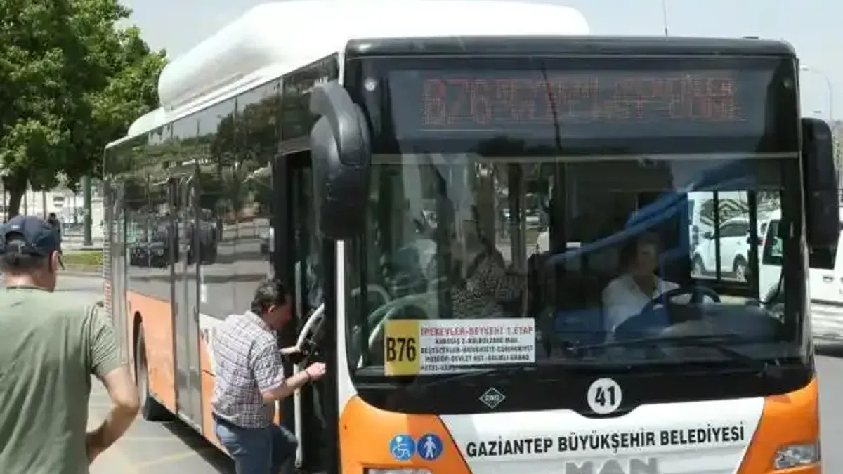 Gaziantep'te toplu ulaşım hattına yeni bir hat ekledi