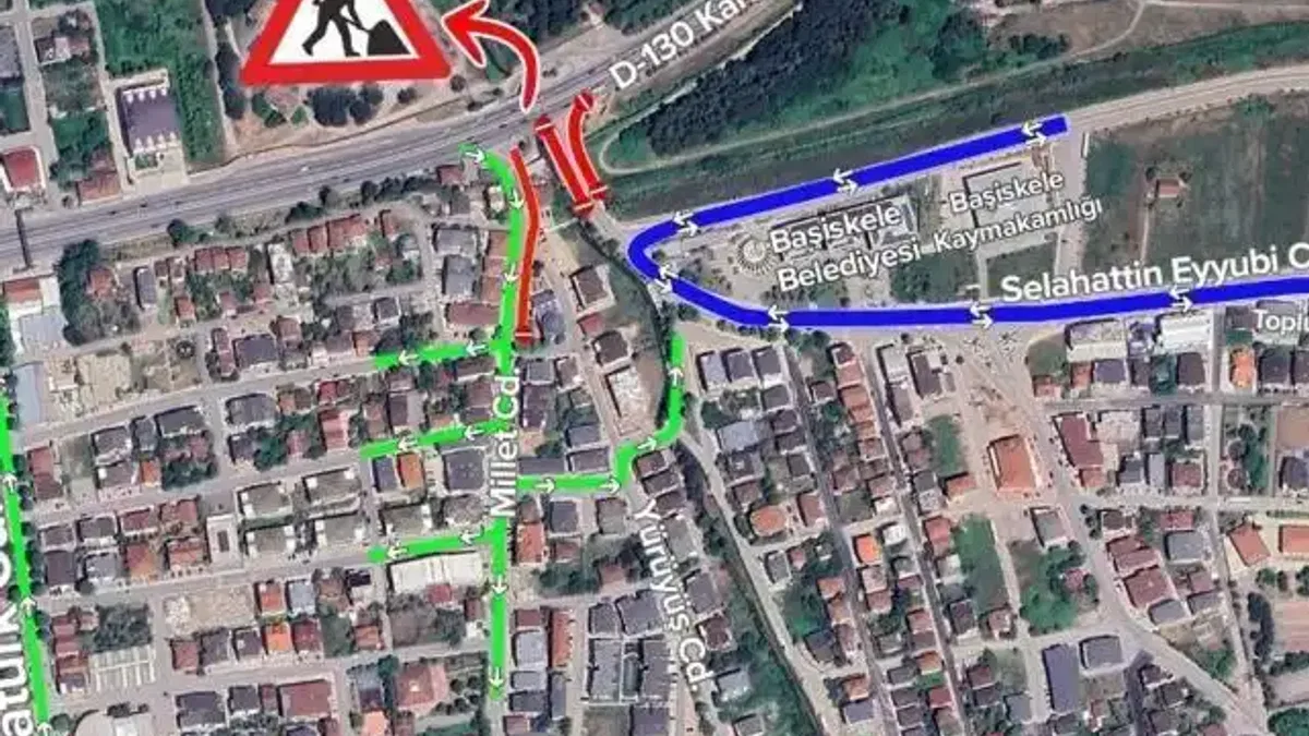 Kocaeli'de D-130’da trafik düzenlemesi