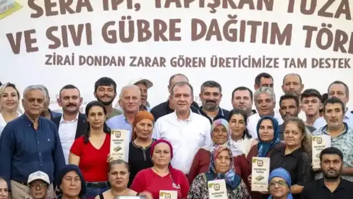 Mersin'de zarar gören çiftçiye destek