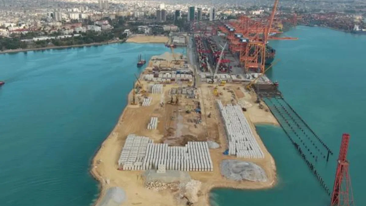 Mersin Limanı genişliyor... Mersin'in kapasitesi 1 milyon TEU artacak
