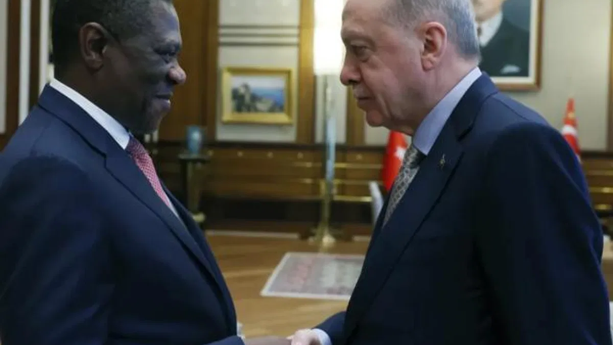 Erdoğan, Mashatile'yi Külliye'de kabul etti
