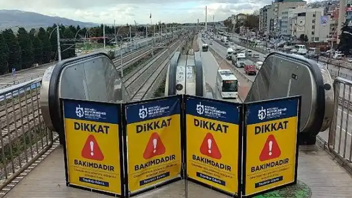İzmit'teki yürüyen merdiven 2 gün kapalı olacak