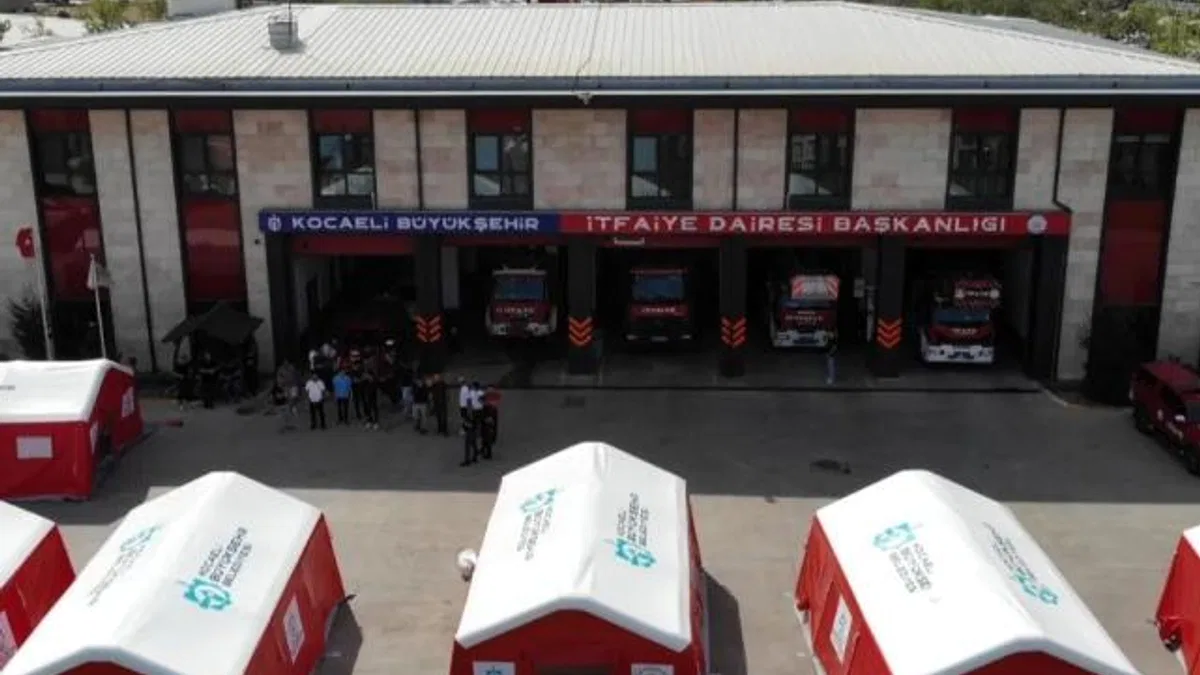 Bu çadırlar Kocaeli itfaiyesini daha güçlü kılacak