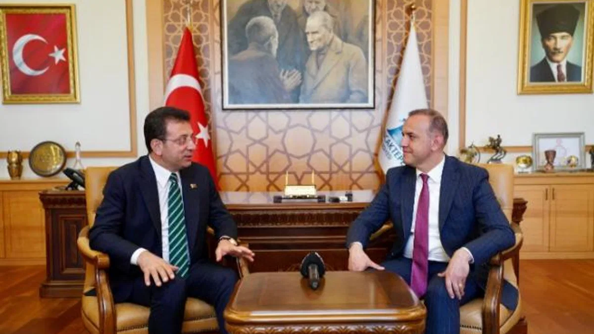 İmamoğlu'ndan Başkan Yeğin’e tebrik ziyareti