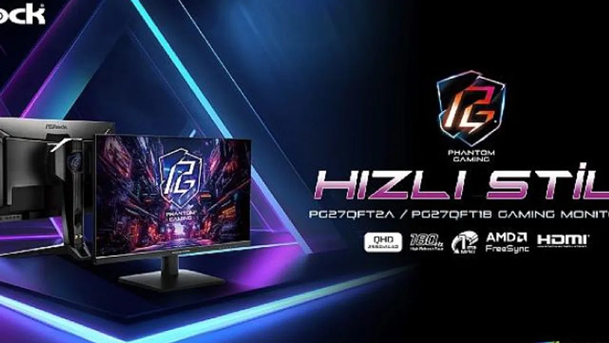 ASRock Yeni 180Hz Yenileme Hızına Sahip Monitörlerini Duyurdu!
