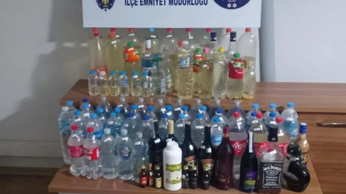 Mudanya'da bisikletli kaçak alkol satışına gözaltı