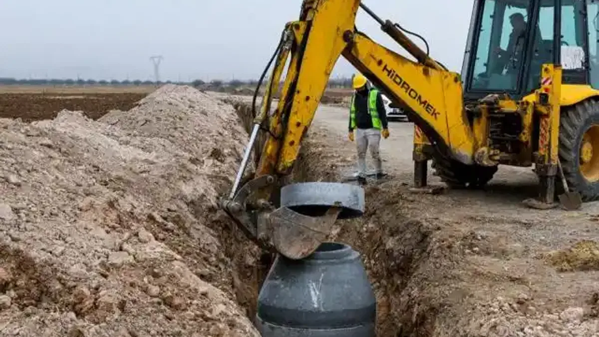Malatya Yazıhan'ın altyapı çalışmalarında sona gelindi