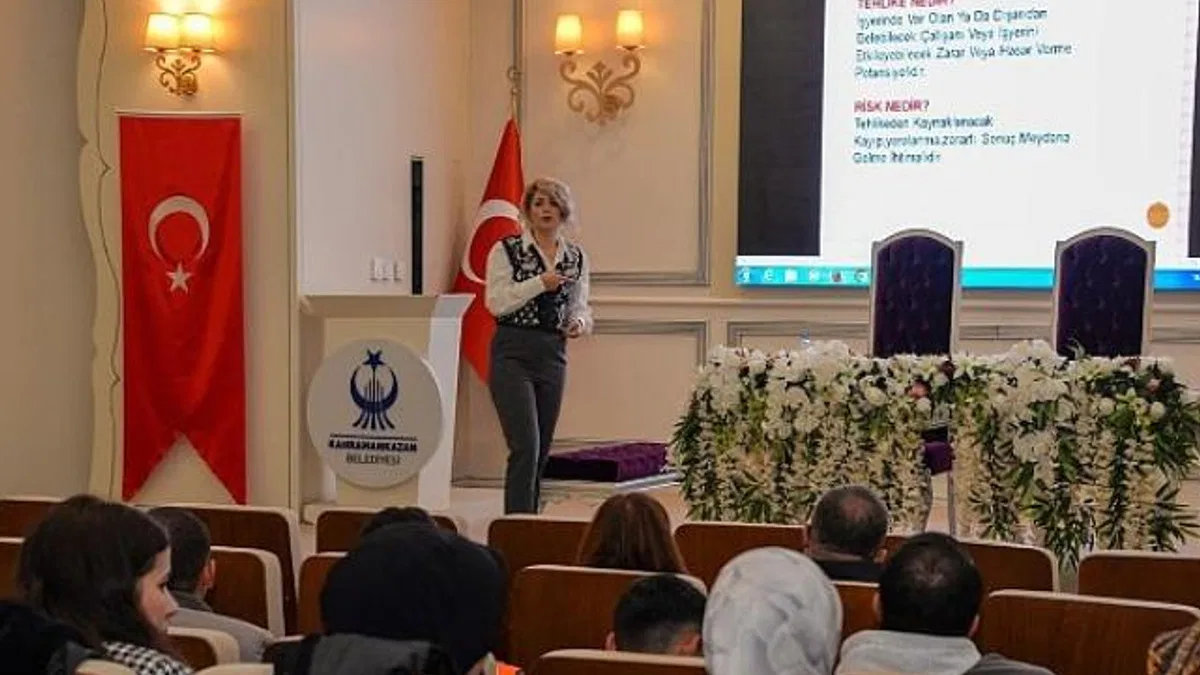 Personele iş sağlığı ve güvenliği eğitimi.