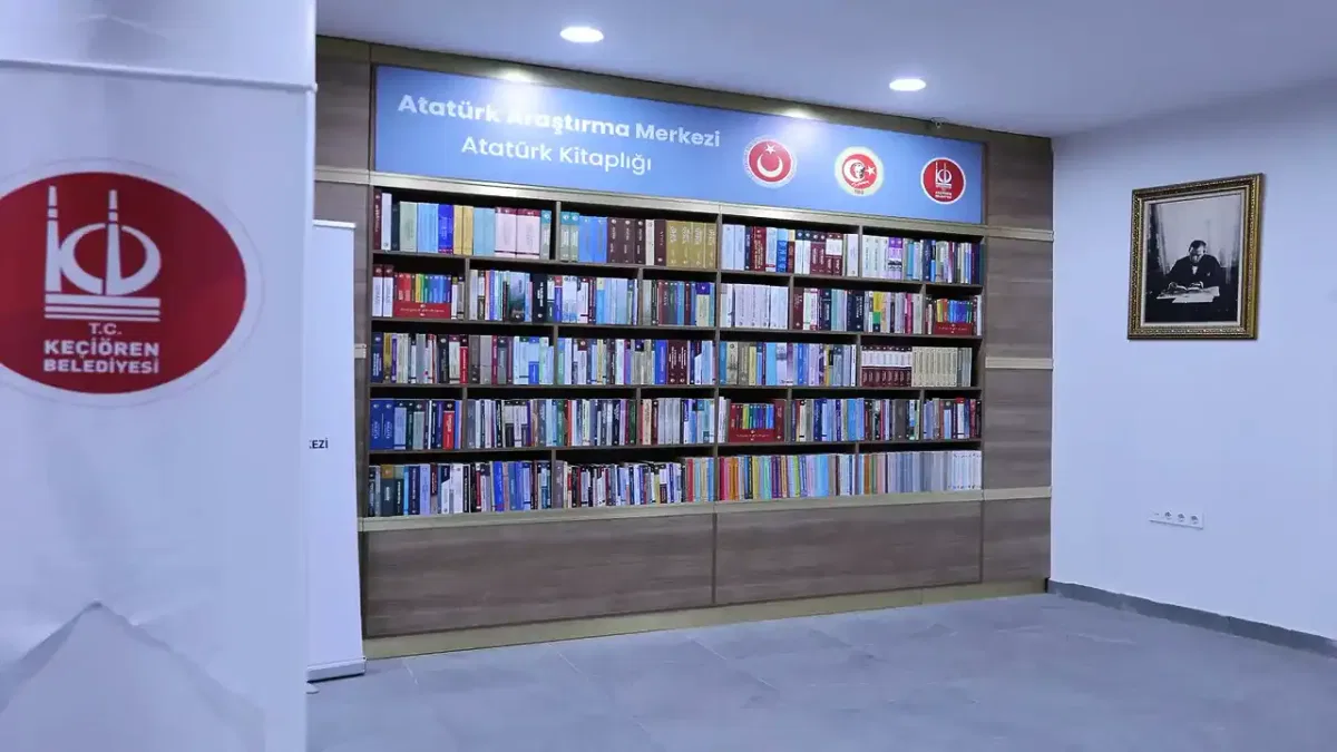 Keçiören'de Atatürk kitaplığı törenle hizmete açıldı