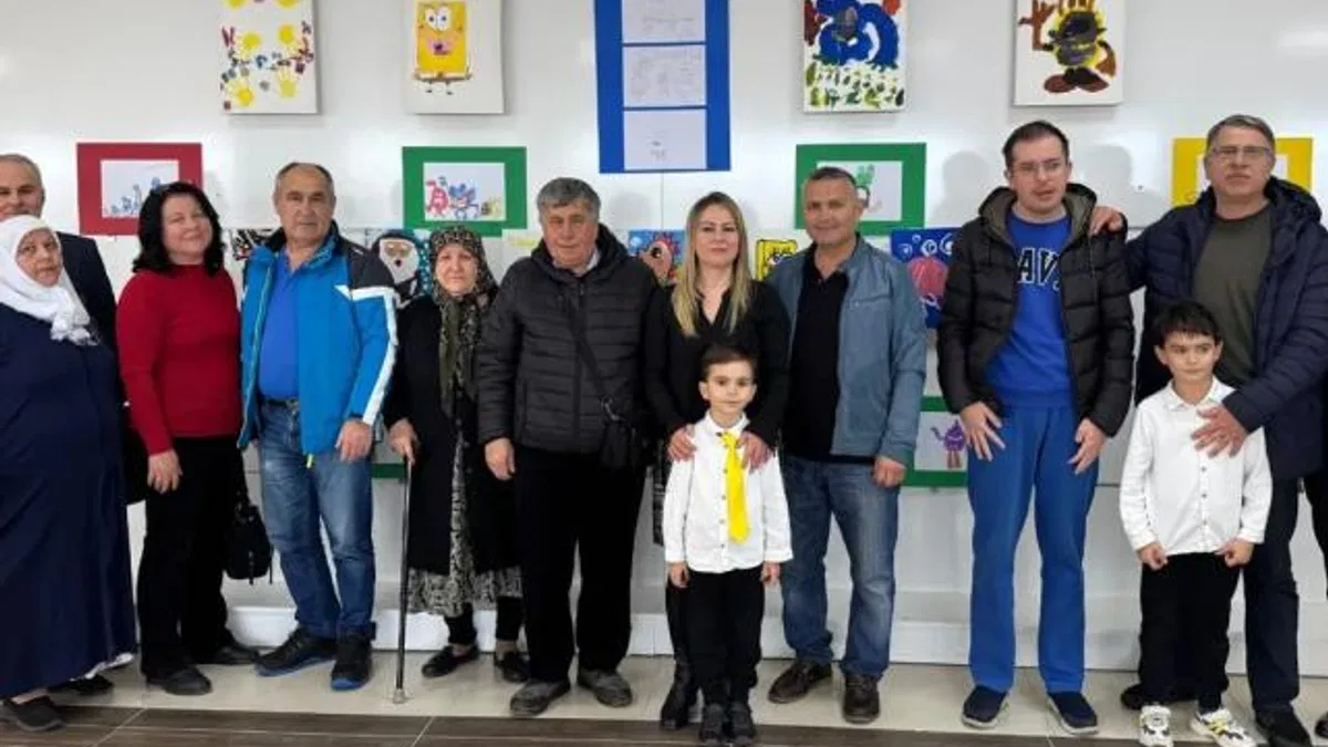 Küçük ressam Yağız Baladur’dan muhteşem sergi