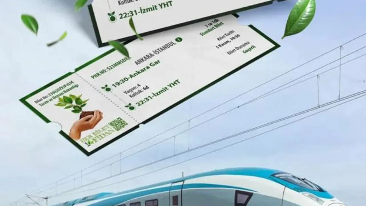 "Her Bilet Bir Fidan" kampanyası başladı... YHT yolcuları 13 milyon fidanın dikimine katılacak