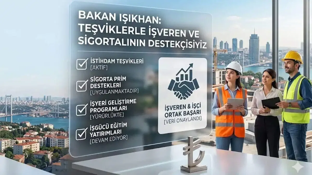 Bakan Işıkhan: Teşviklerle işveren ve sigortalının destekçisiyiz