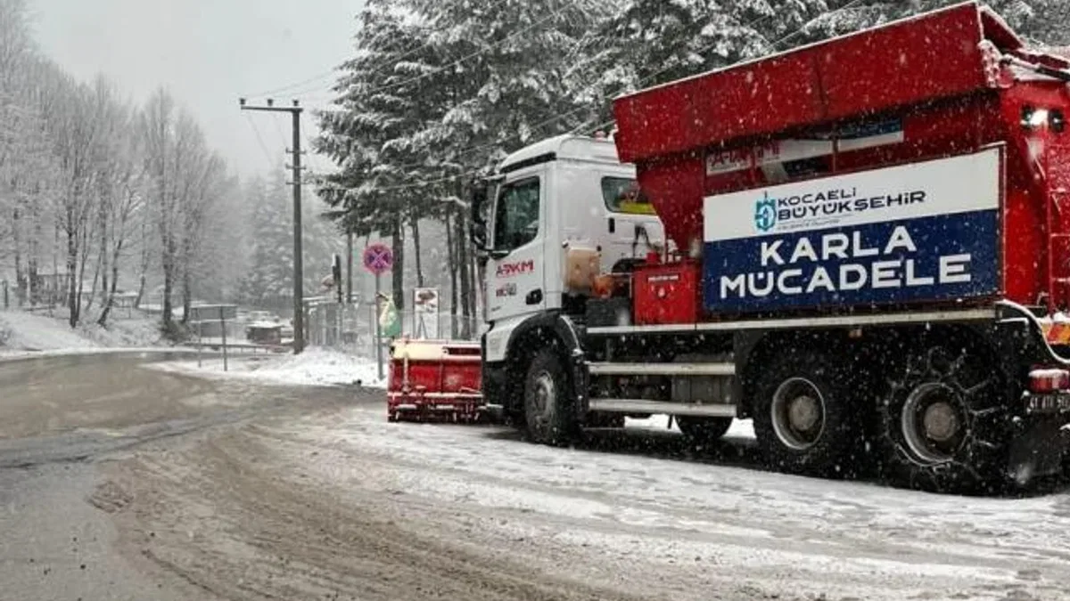 Kocaeli Büyükşehir'den kar teyakkuzu