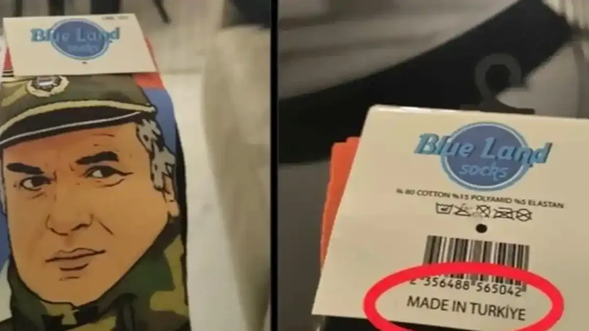 'Made in Türkiye' etiketli çorap için suç duyurusu!