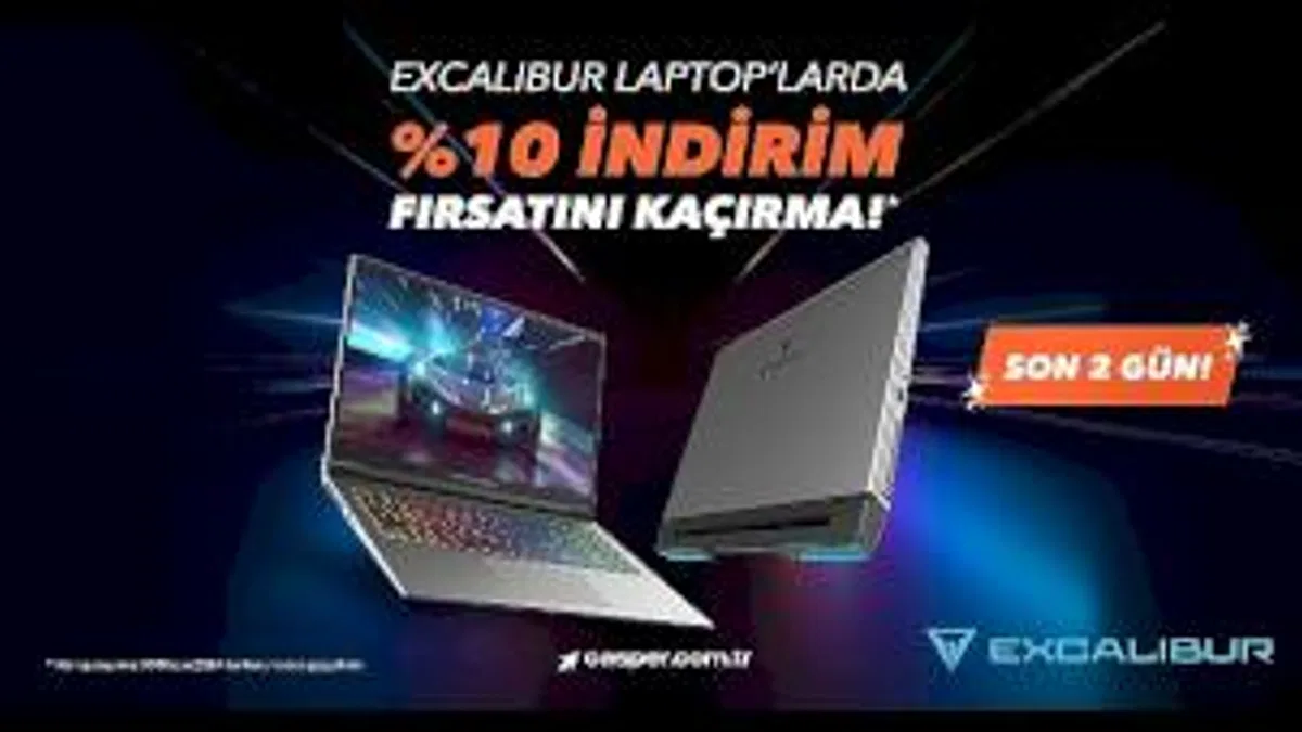 Excalibur Gaming Laptoplarda Nisan Ayına Özel %10 İndirim Fırsatı