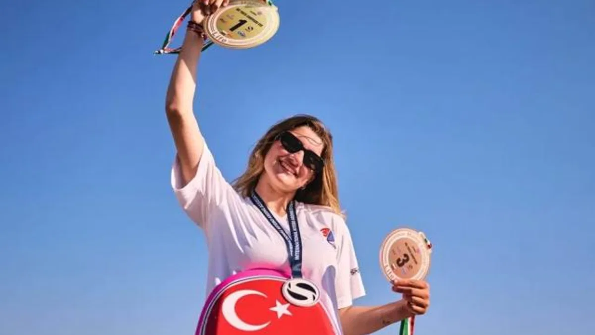 Genç sporcu Derin Deniz'den Avrupa şampiyonluğu