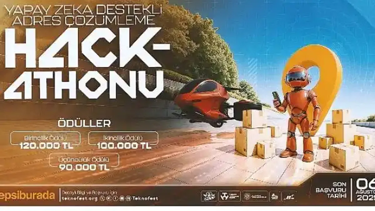 TEKNOFEST Yapay Zeka Destekli Adres Çözümleme Hackathon Yarışması Başvuruları Devam Ediyor