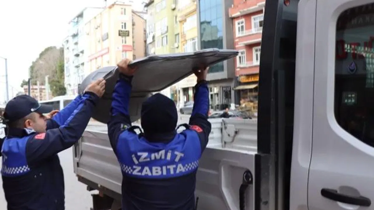 İzmit'te kamu alanı işgallerine sıkı denetim