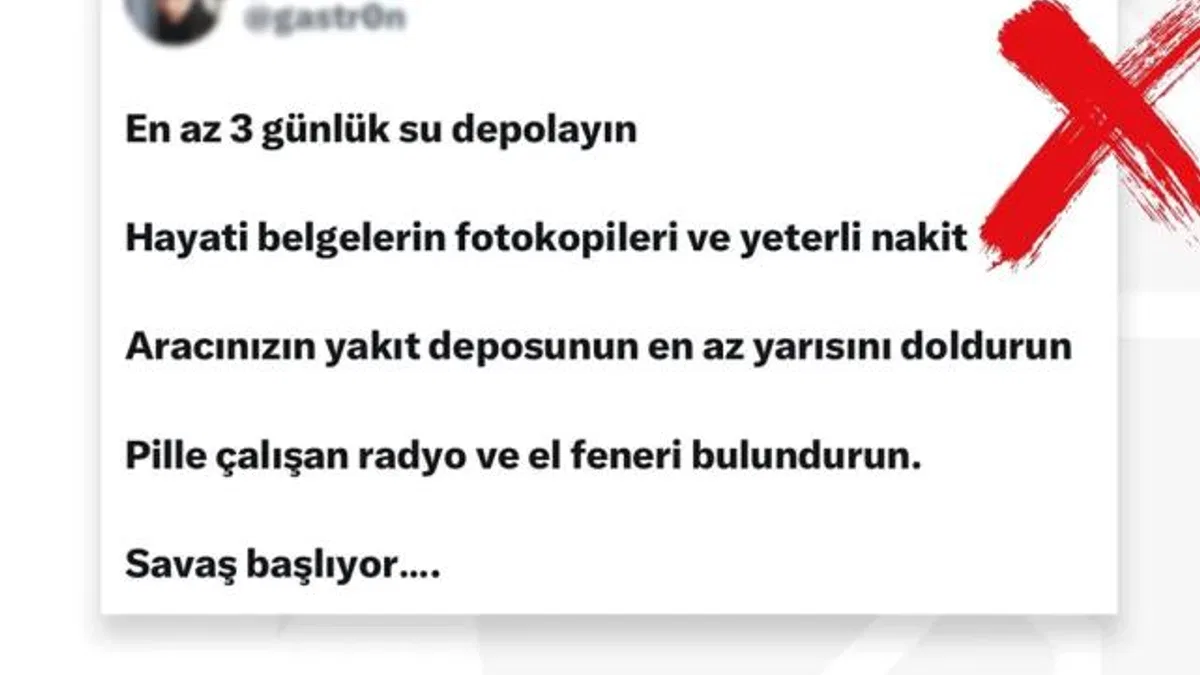 DMM'den "Savaş başlayacak" iddialarına yalanlama