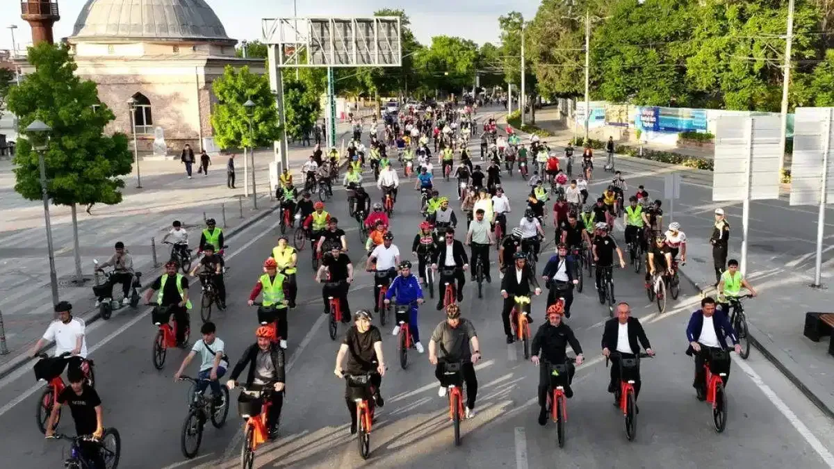 Konya'da 28 ilçede eş zamanlı pedal çevrildi