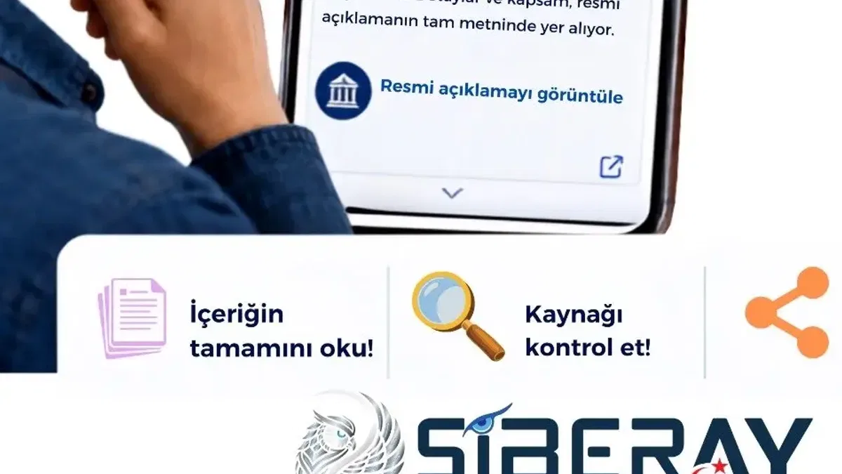 Siberay’dan sosyal medya kullanıcılarına 'dezenformasyon' uyarısı
