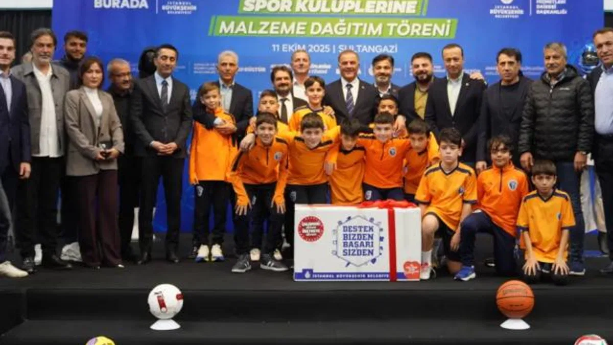 İstanbul Büyükşehir'den amatör spor kulüplerine 100 milyon TL'lik malzeme desteği