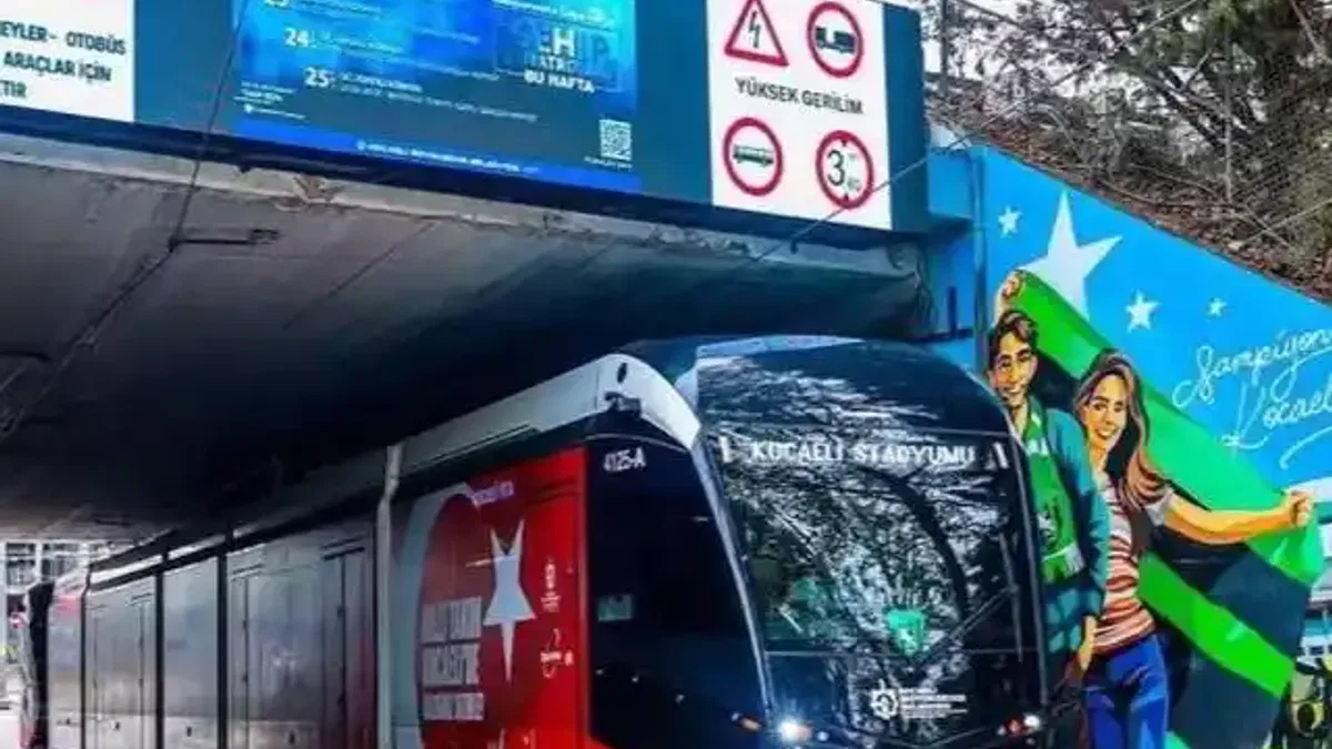 Kartepe demir ağlarla örülüyor... Kartepe tramvayı için ilk kepçe vuruldu