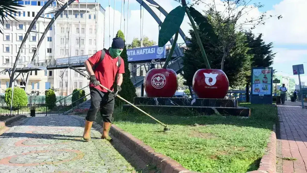 Giresun’da park ve meydanlar yenileniyor