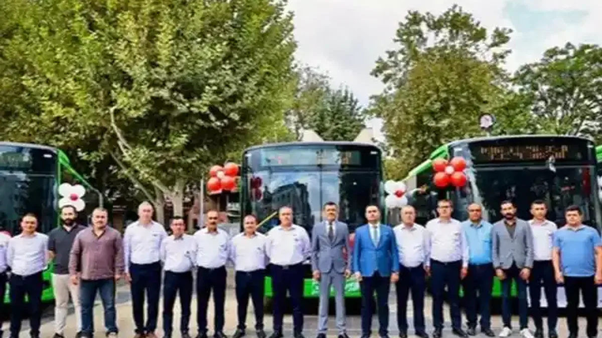 Denizli'de toplu ulaşım filosuna 30 yeni otobüs