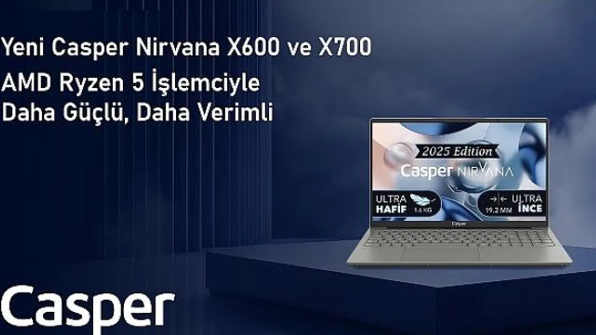 AMD Ryzen 5 İşlemciyle Güçlendirilen Casper Nirvana X600 ve X700 Performansta Çığır Açıyor