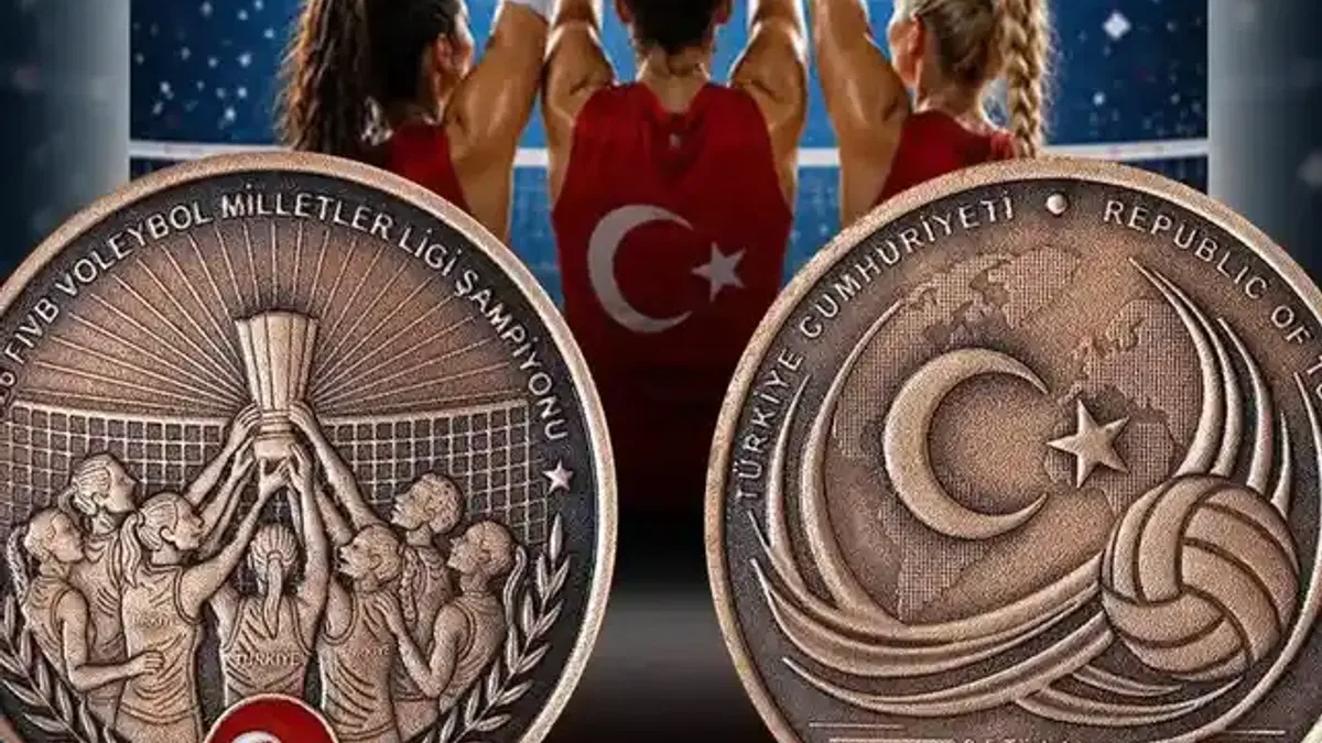 Voleybol Milletler Ligi şampiyonluğu için hatıra para satışa çıkıyor