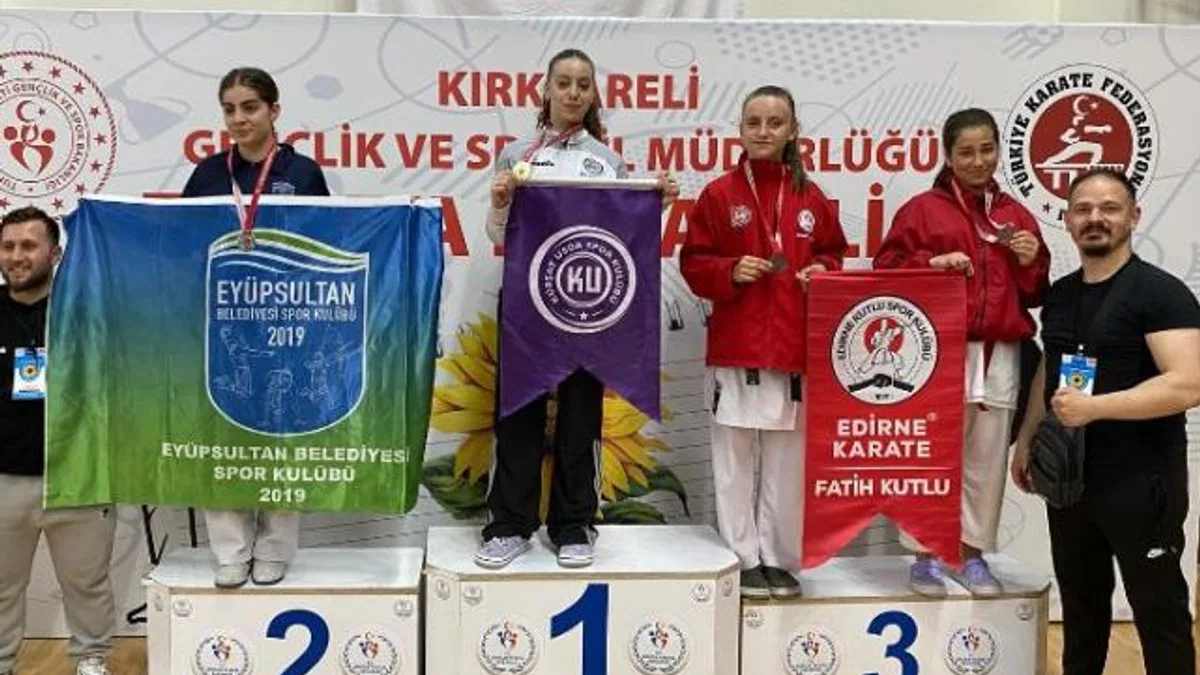 Edirne temsilcisine karatede 8 madalya!