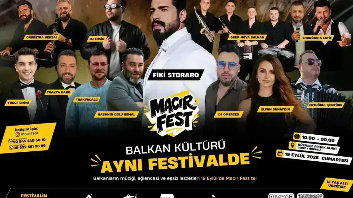MACIR FEST 19 Eylül’de Gebze’de Balkan kültürünü buluşturacak
