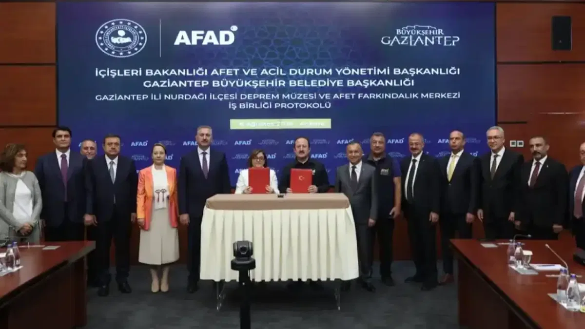 Gaziantep Nurdağı Deprem Müzesi ve Afet Farkındalık Merkezi için iş birliği