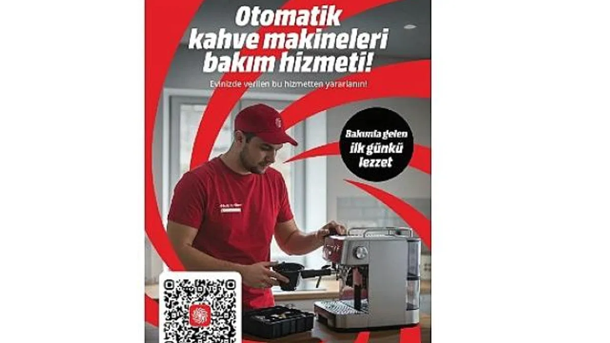 MediaMarkt Türkiye'den evde otomatik kahve makinesi bakım hizmeti!