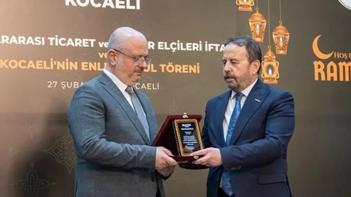 MÜSİAD Kocaeli'den 'Kocaeli'nin Enleri' ödülü Ekaldes'e