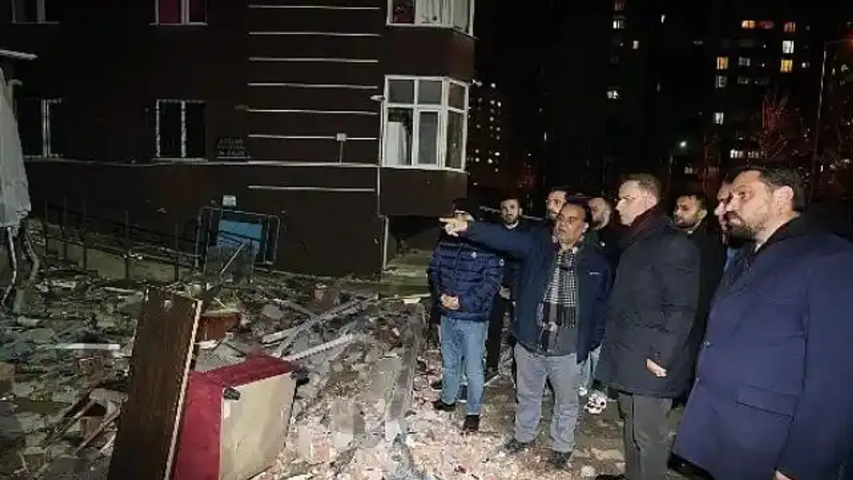 Beylikdüzü'nde doğalgaz patlaması