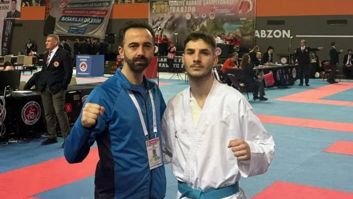 Geyveli karateci Türkiye ve Balkan ikincisi oldu