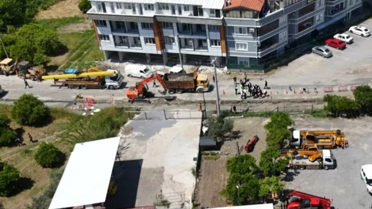 Muğla Dalaman'a doğal gaz için ilk kazma