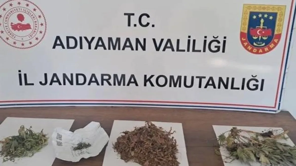 Kahta'da 305 gram kubar esrar ve kenevir ele geçirildi
