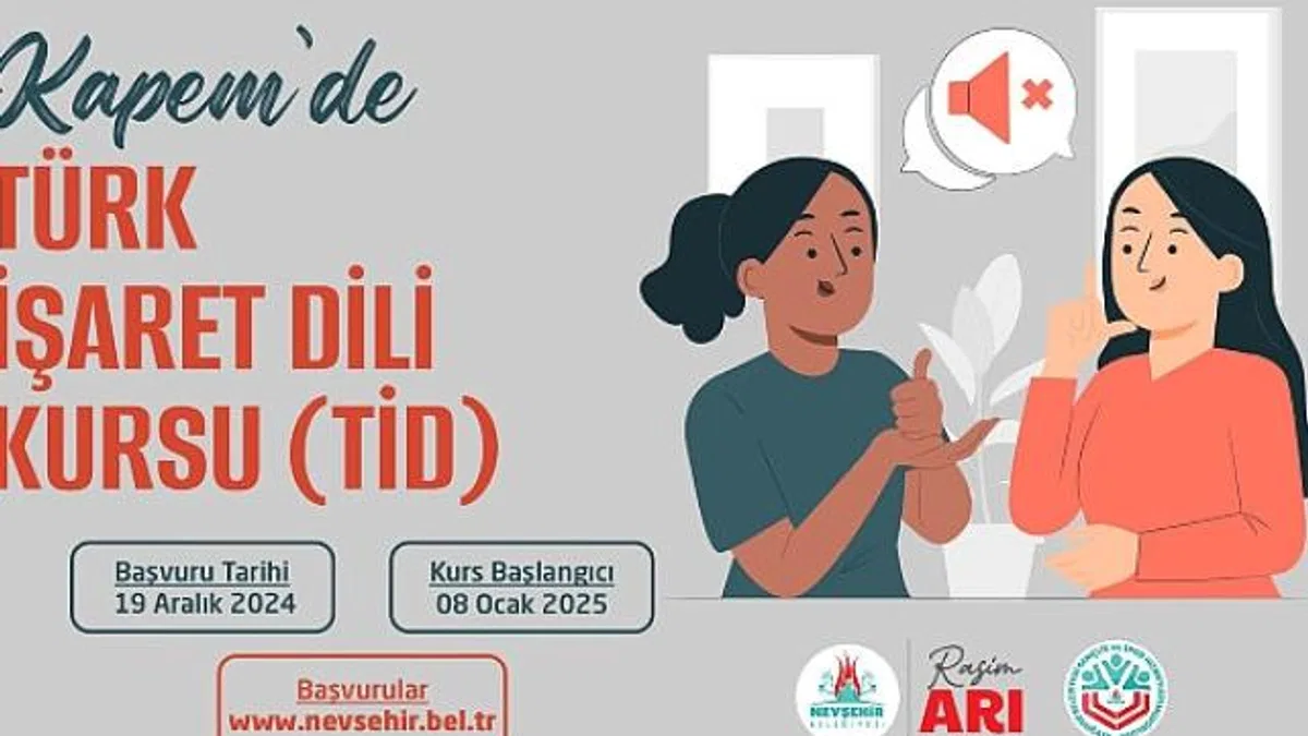 Nevşehirli Vatandaşlar için "Türk İşaret Dili" Kursu Açılacak
