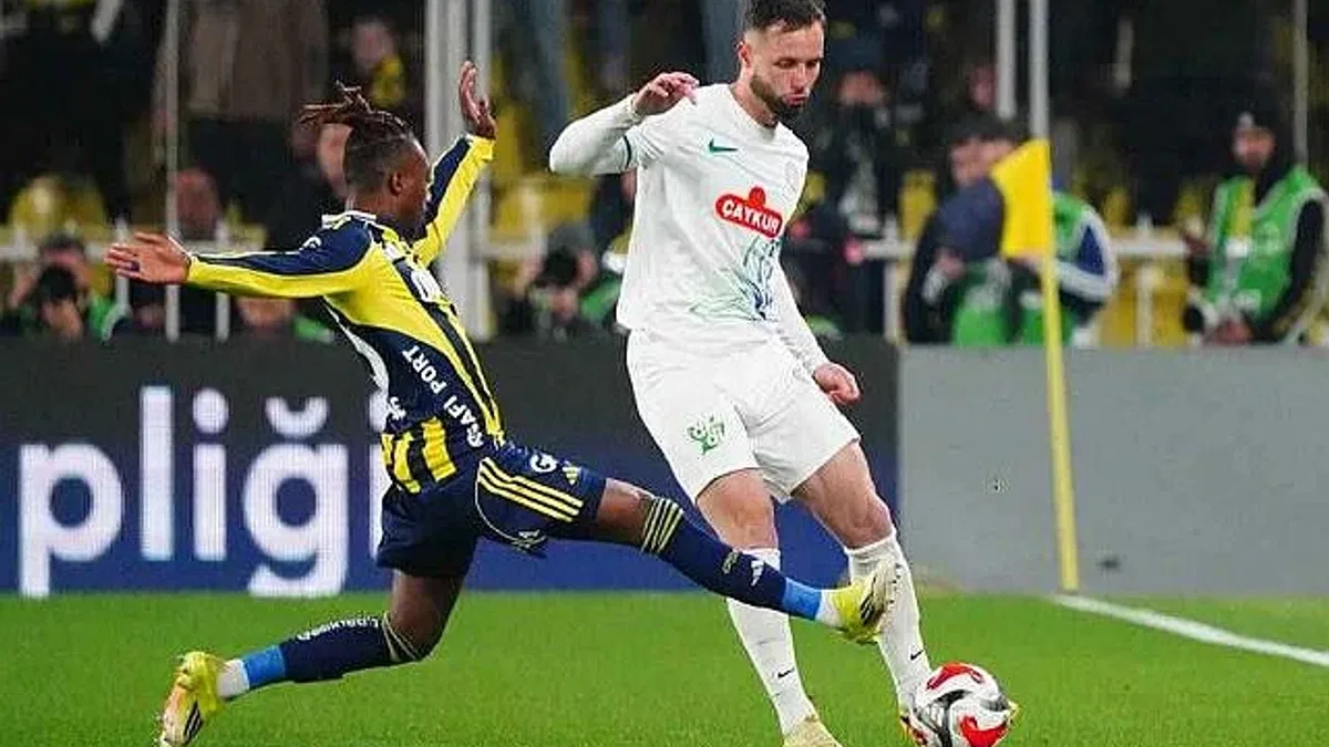 Fenerbahçe 2-2 Çaykur Rizespor (Maç Sonucu)