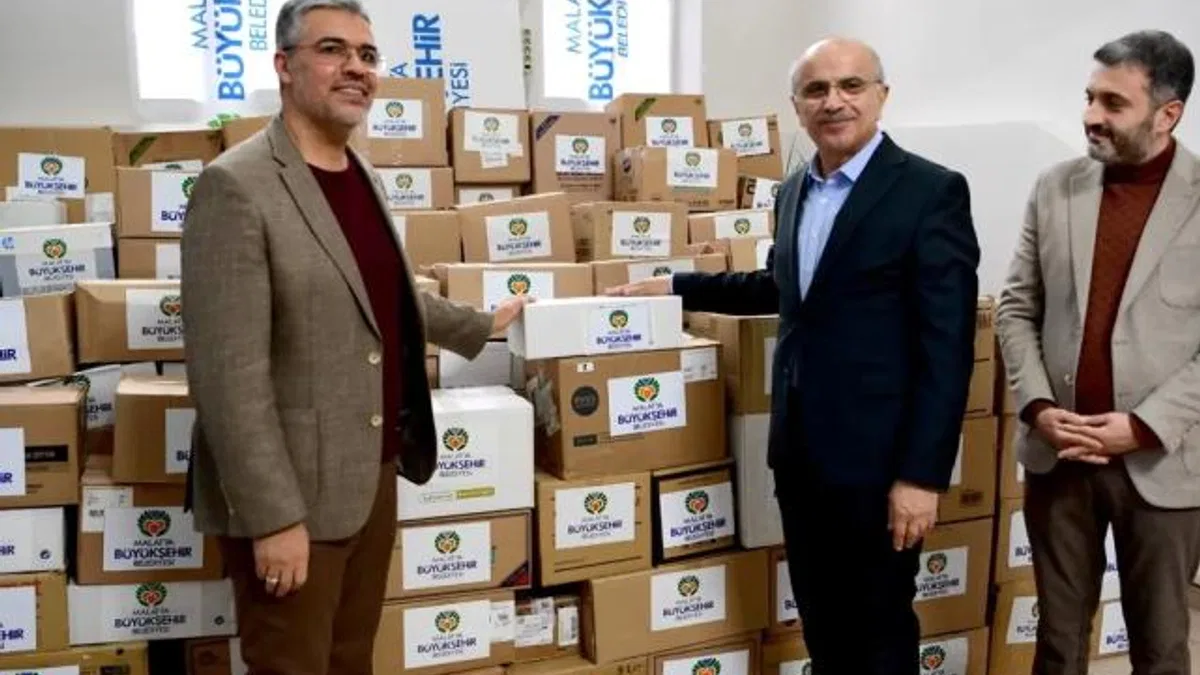 Malatya'dan Suriye'ye ilaç yardımı