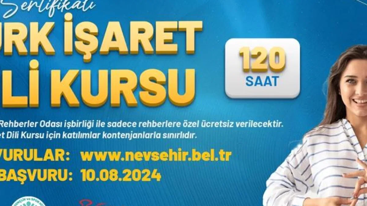 Nevşehir Belediyesi rehberler için sertifikalı ‘Türk İşaret Dili’ kursu açılacak