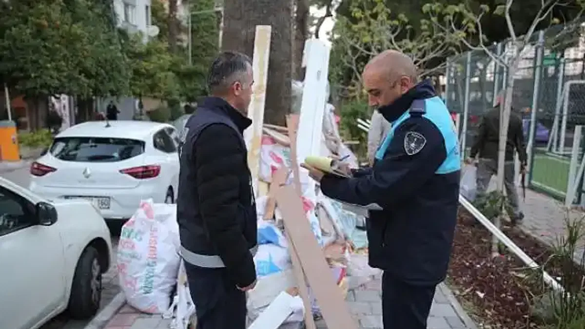Konak'ta kaçak moloza geçit yok: 8 ayda 1 milyon 325 bin lira ceza