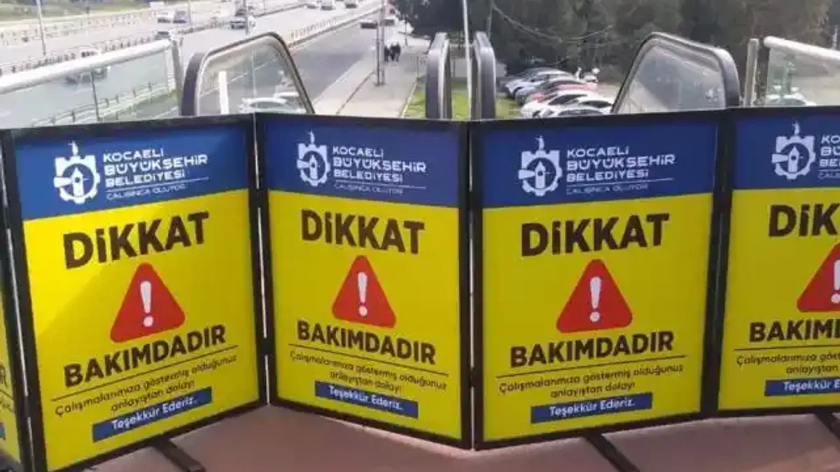 Kocaeli'de yürüyen merdivenlere Kasım bakımı