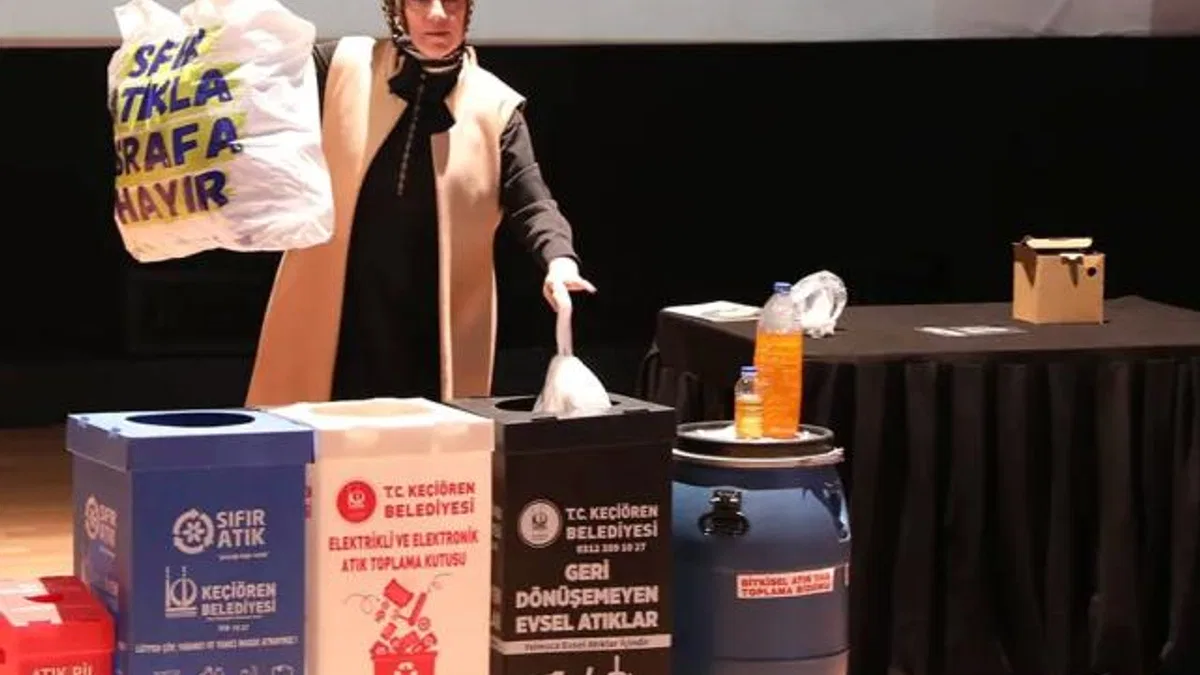 Ankara Keçiören'den öğretmenlere 'sıfır atık' eğitimi