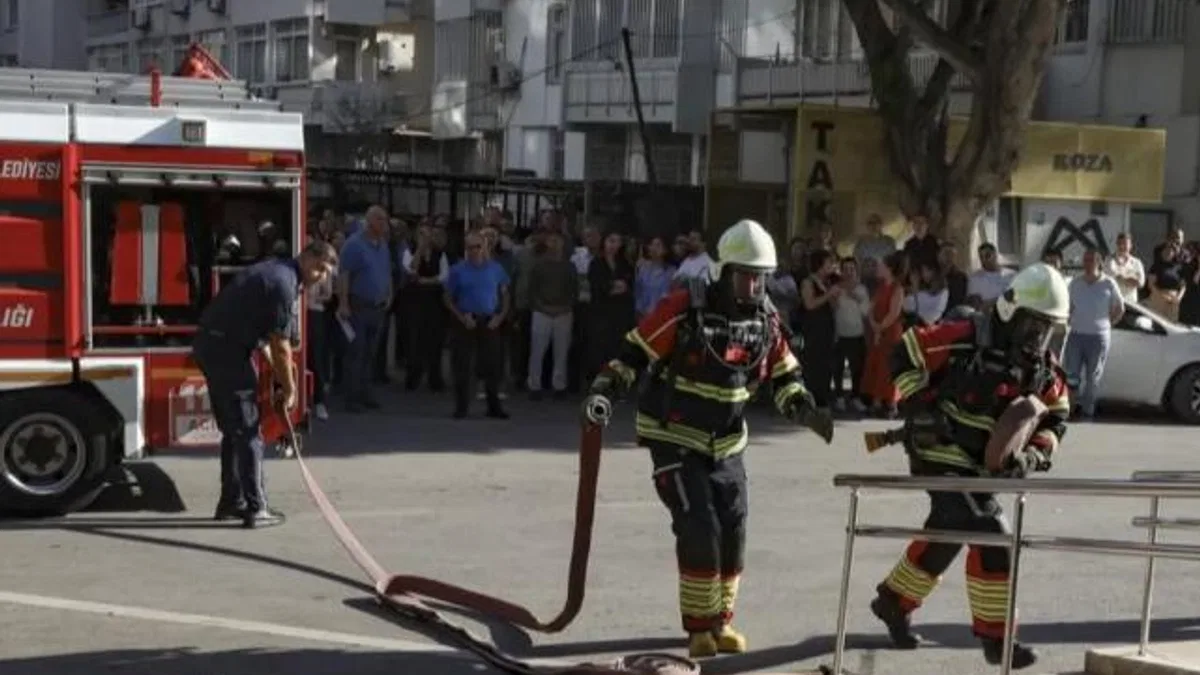 Mersin Büyükşehir’de yangın tatbikatı
