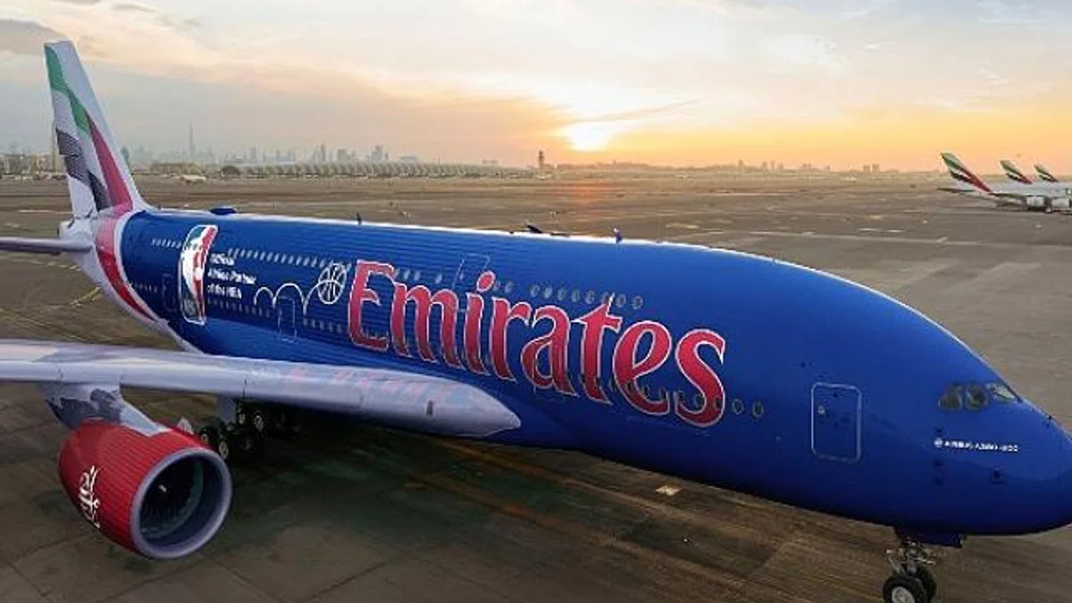 Emirates, NBA Cup'a özel yeni uçak tasarımını tanıttı
