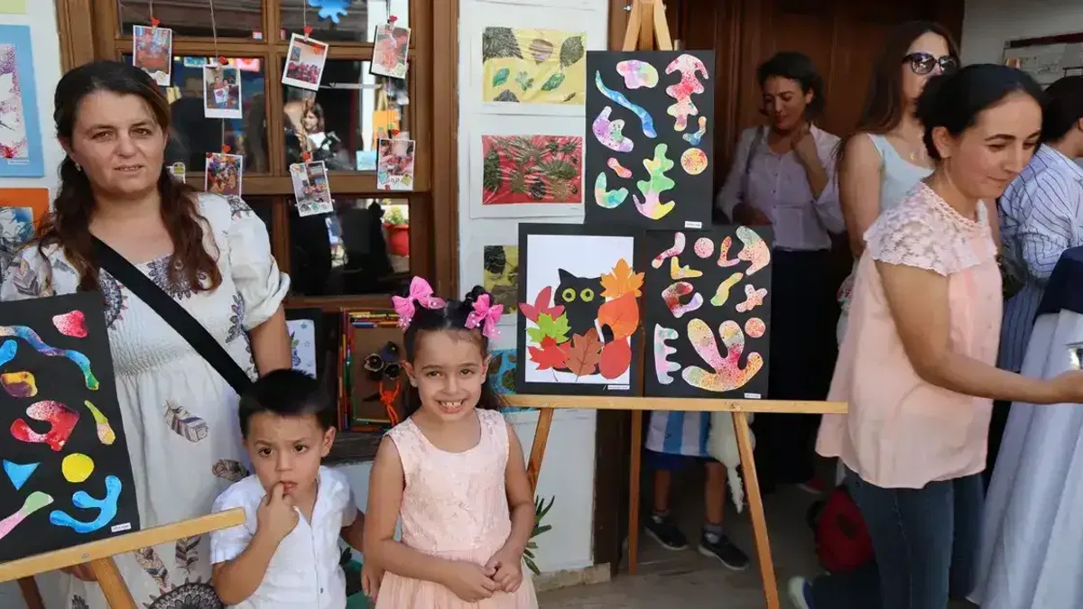 Muğla’da çocukların renkli dünyası sergiye taşındı